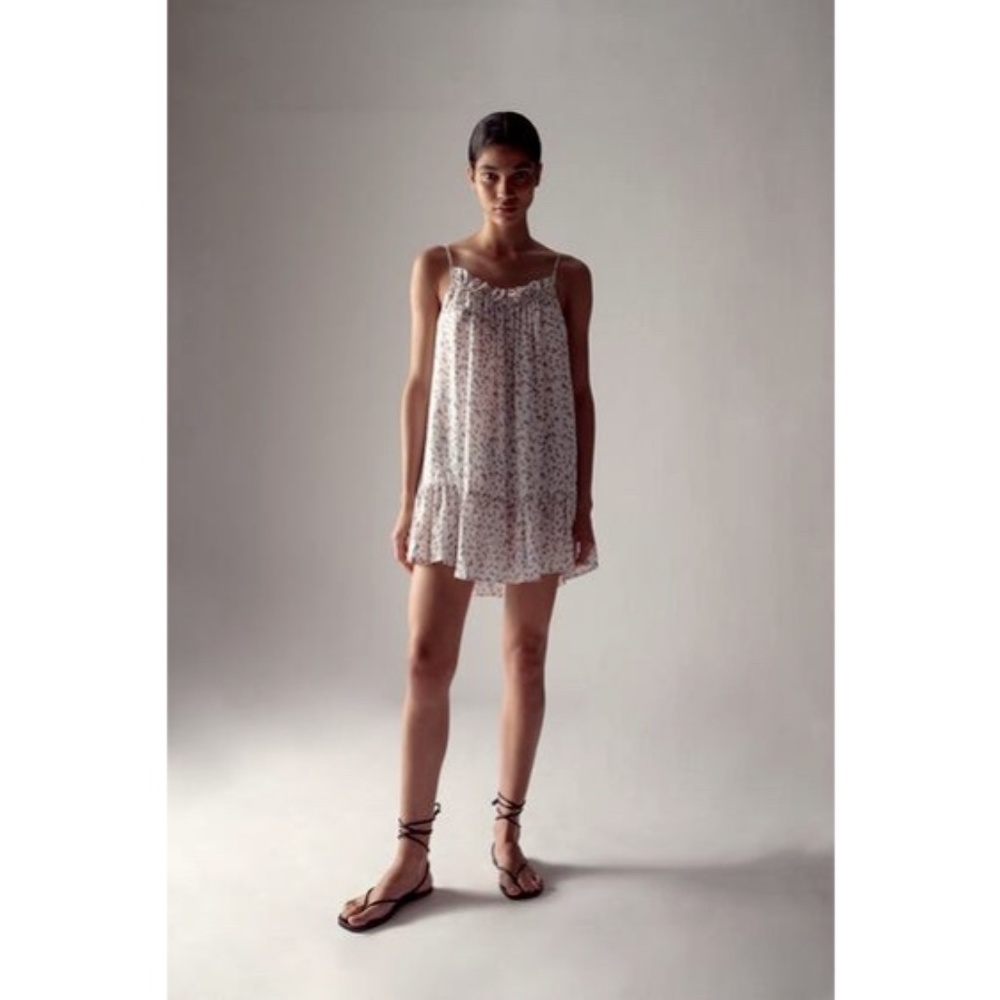 ZARA Floral Print Mini Dress